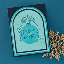 Spellbinders BetterPress Plate & Stencil - Tied with Cheer (bundle)